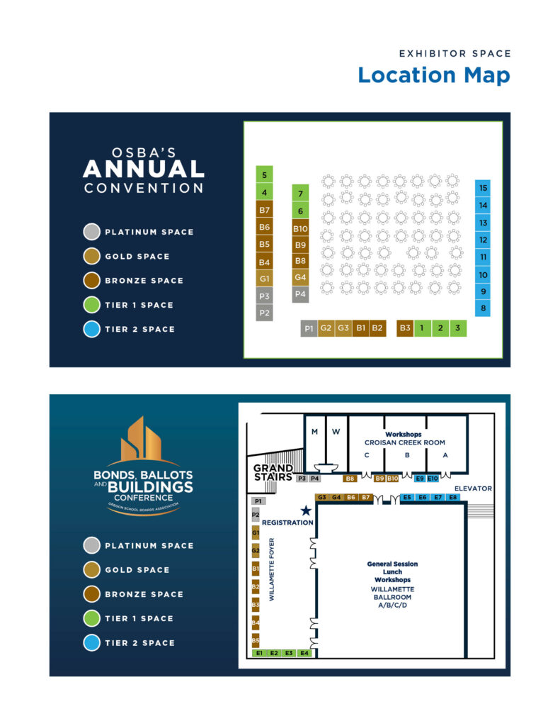 OSBA Sponsorship Benefits Exhibitor Map